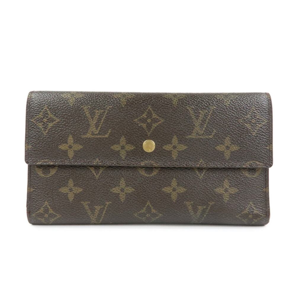 Louis Vuitton Monogram Portefeuille International Wallet Brown